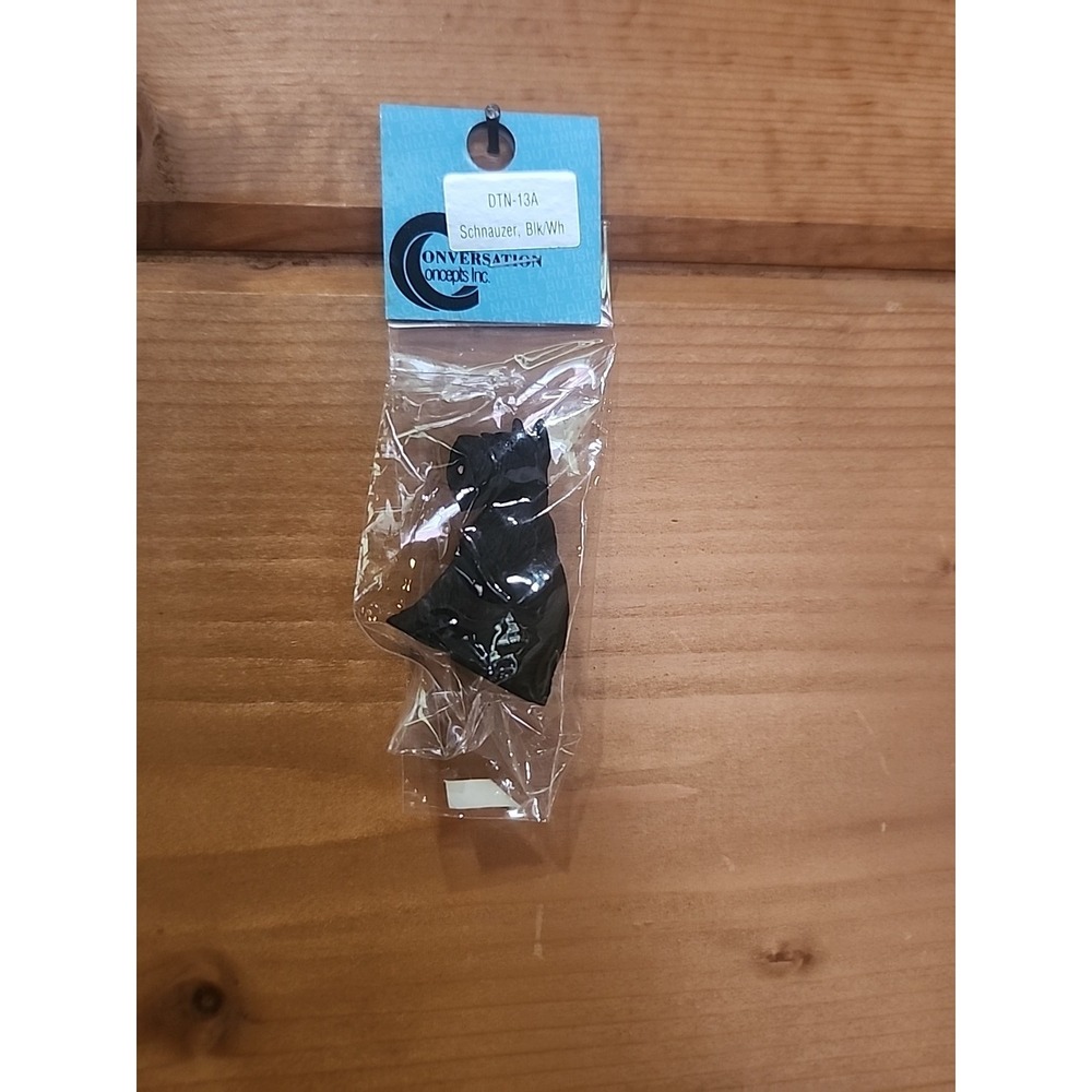 Conversation Concepts Mini 2-3" Dog Figurine Black SCHNAUZER DTN-13A Vintage 90s